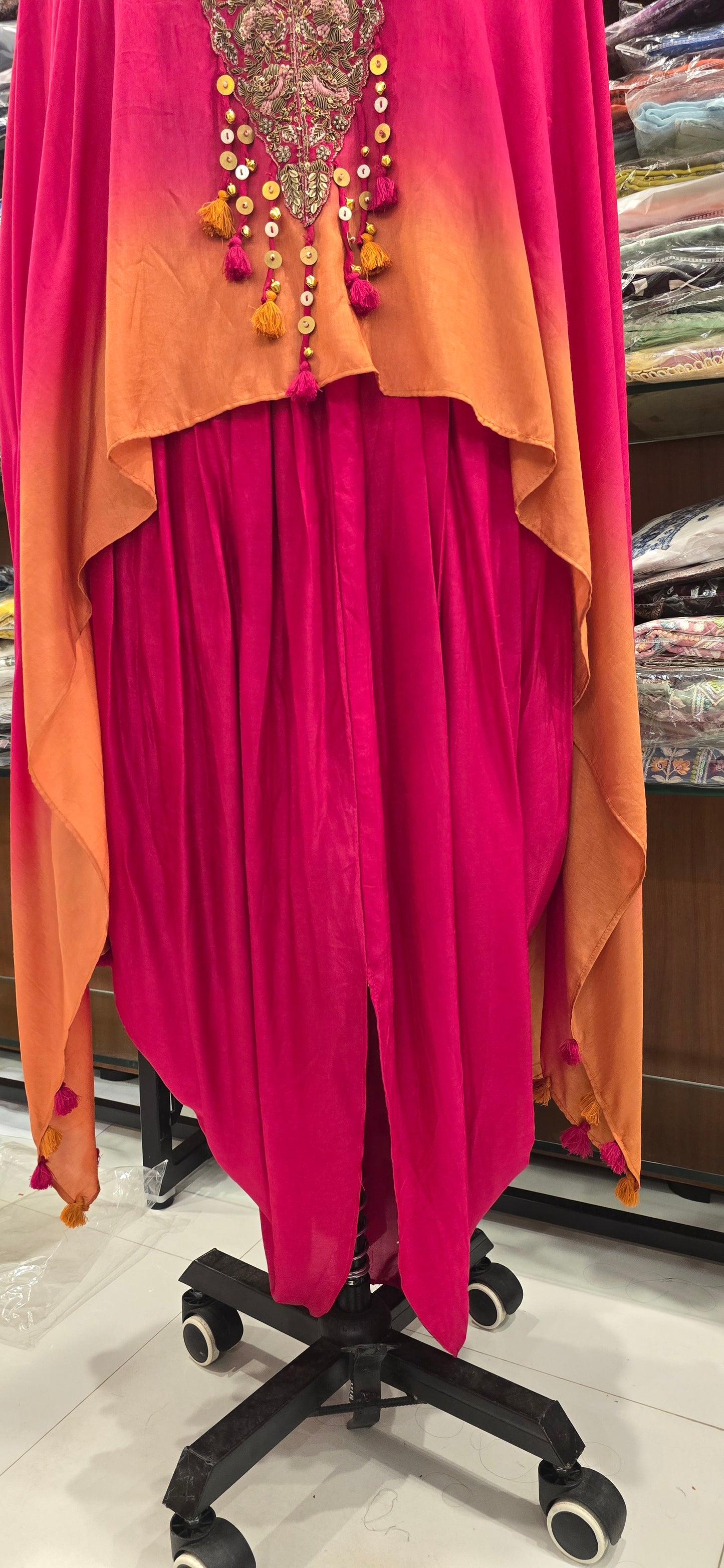 Indo-Western Pink ombre