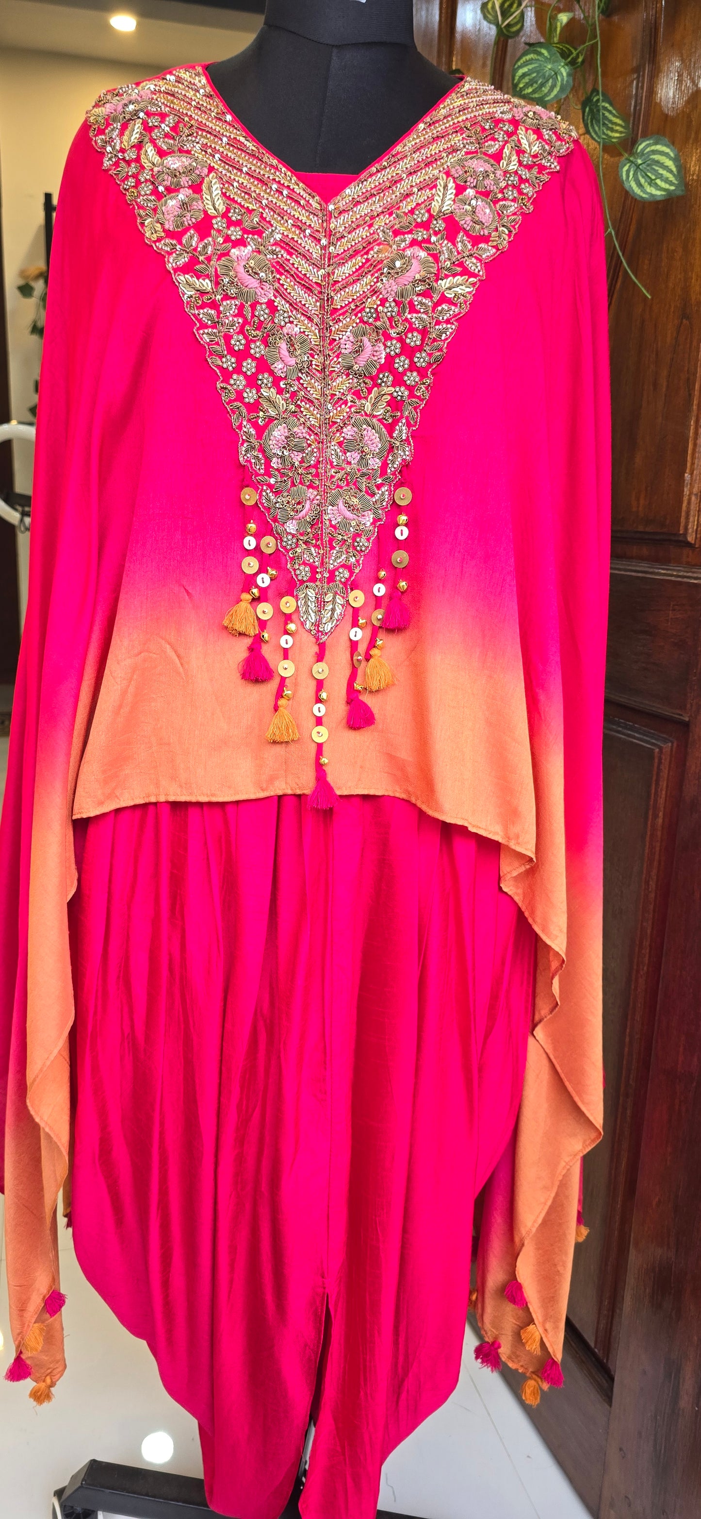 Indo-Western Pink ombre