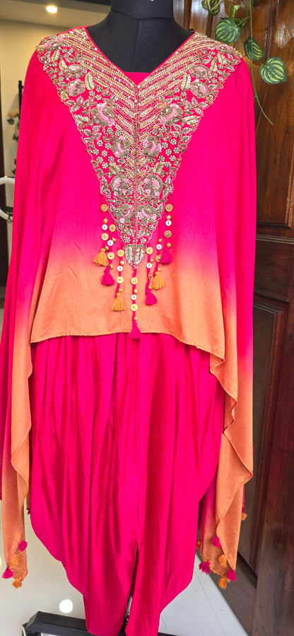 Indo-Western Pink ombre