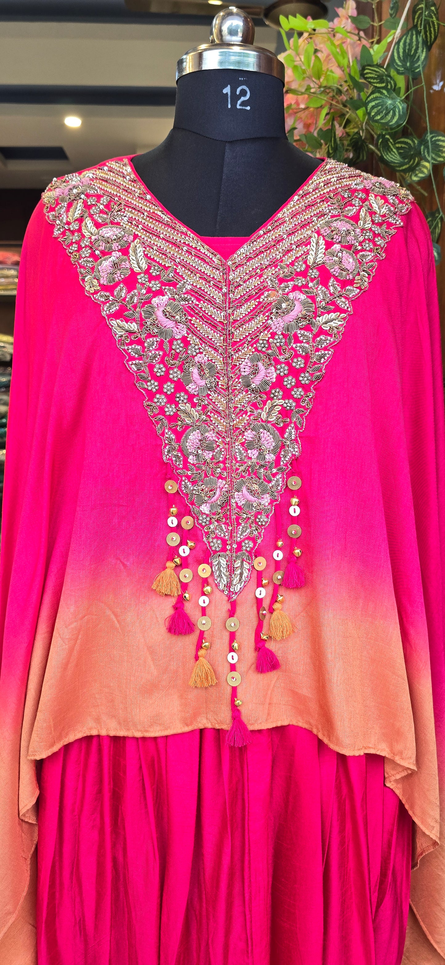 Indo-Western Pink ombre