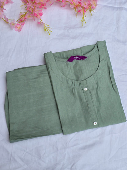 Mint Green Kurti Pant Set