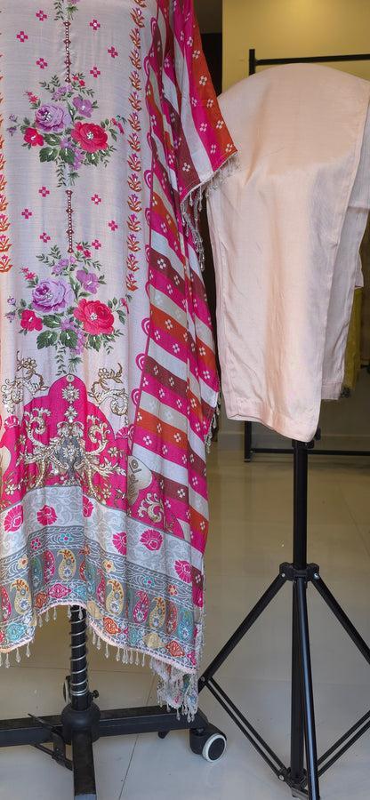 Peach Floral Kaftan