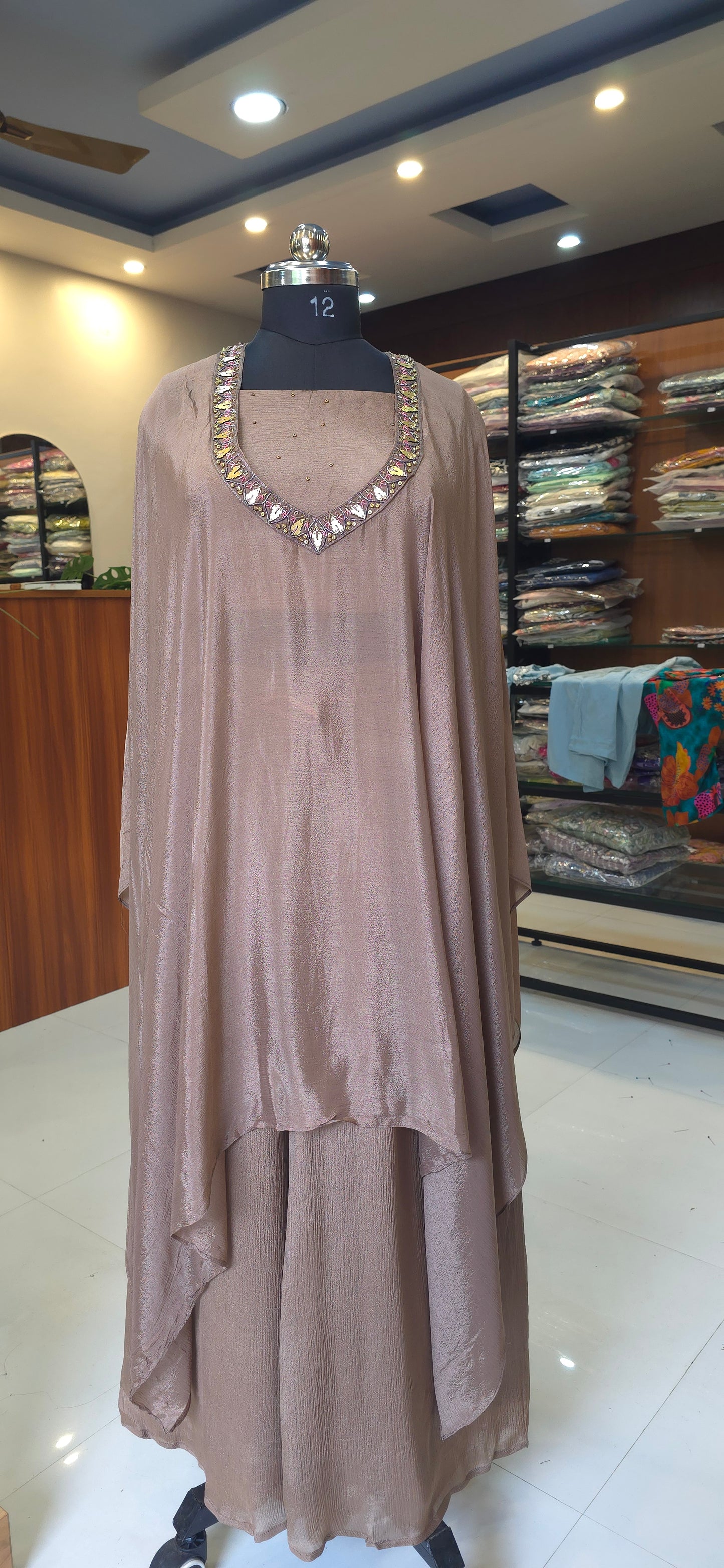 Beige Kaftan set