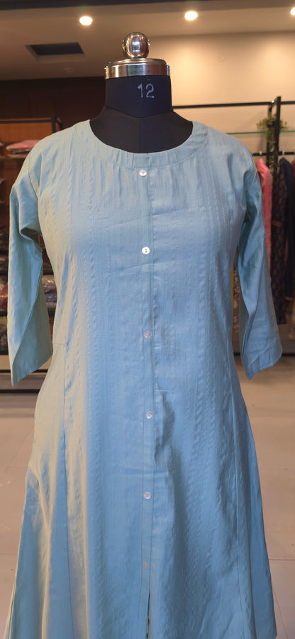 Mint Green Kurti Pant Set