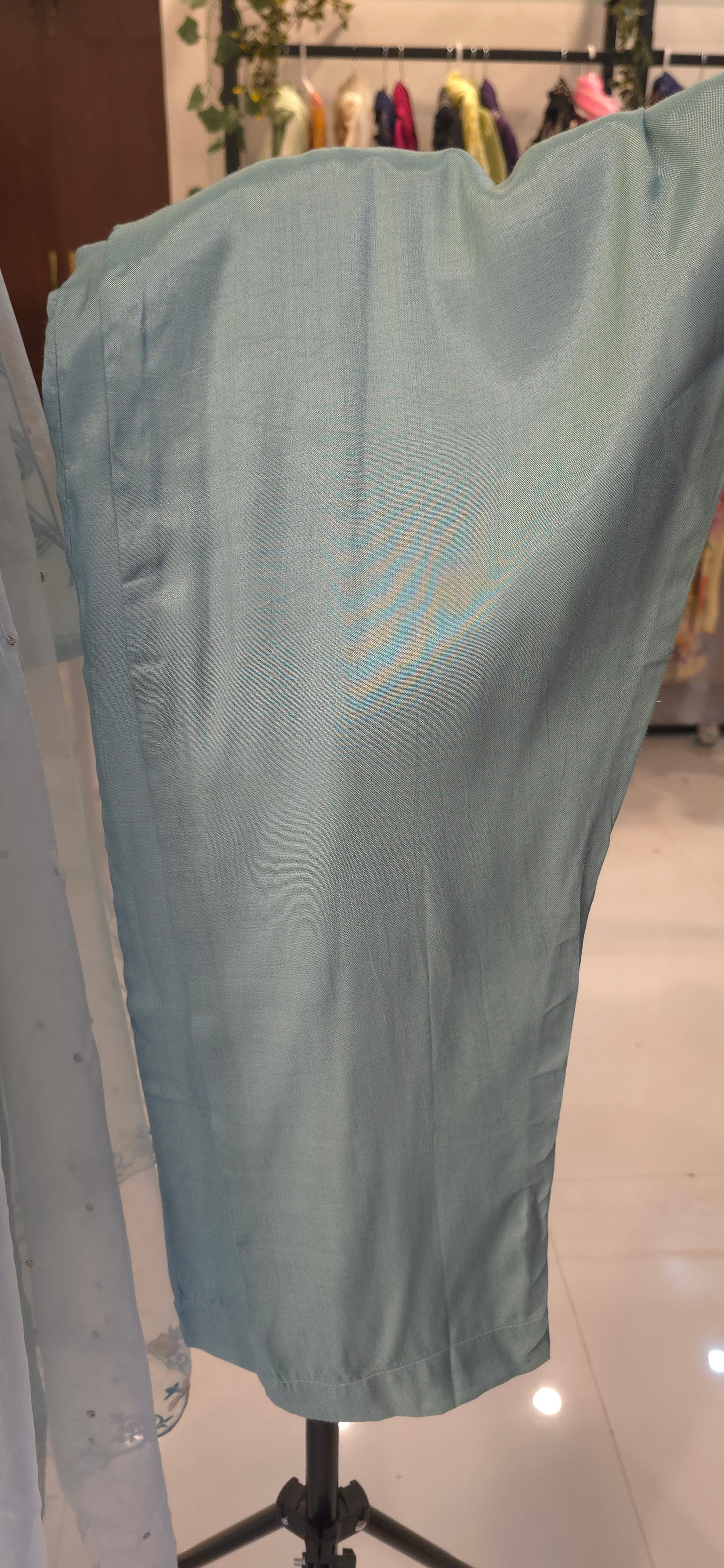 Pastel Blue Organza salwar set
