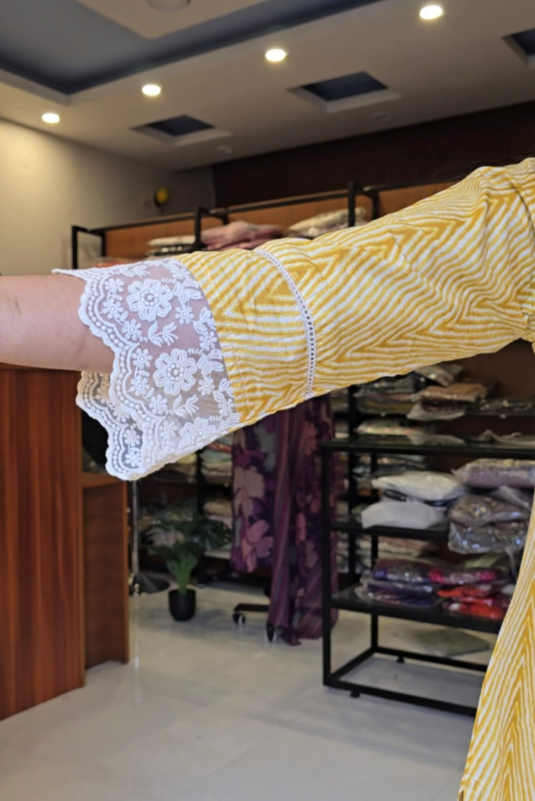 Yellow cotton Salwar set