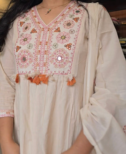 Ivory Aline Cotton Salwar set