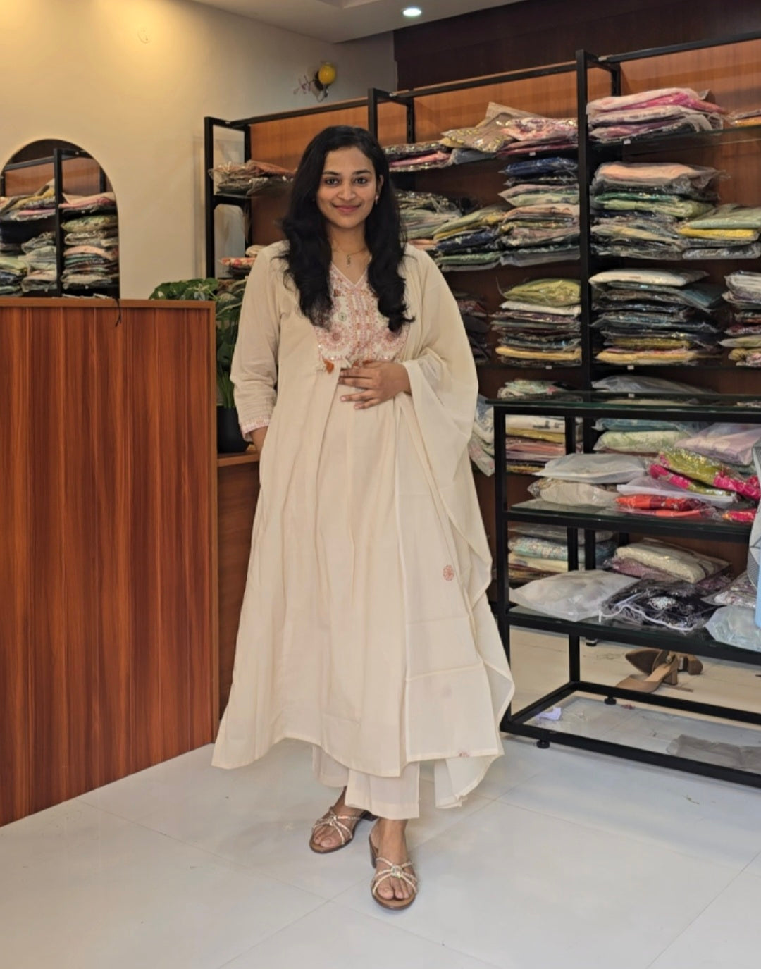 Ivory Aline Cotton Salwar set