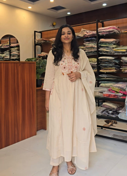 Ivory Aline Cotton Salwar set