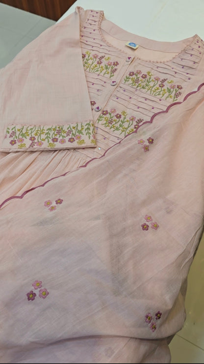 Pastel Pink Aline salwar sets