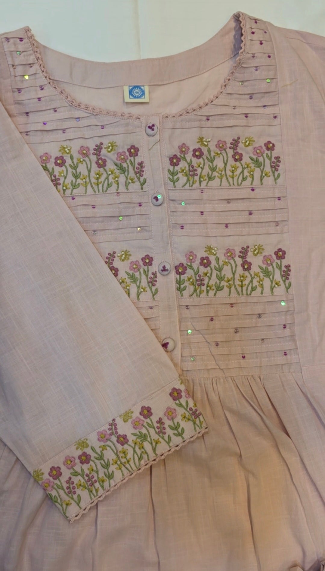 Pastel Pink Aline salwar sets