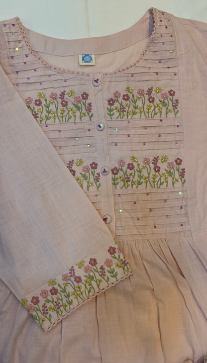 Pastel Pink Aline salwar sets