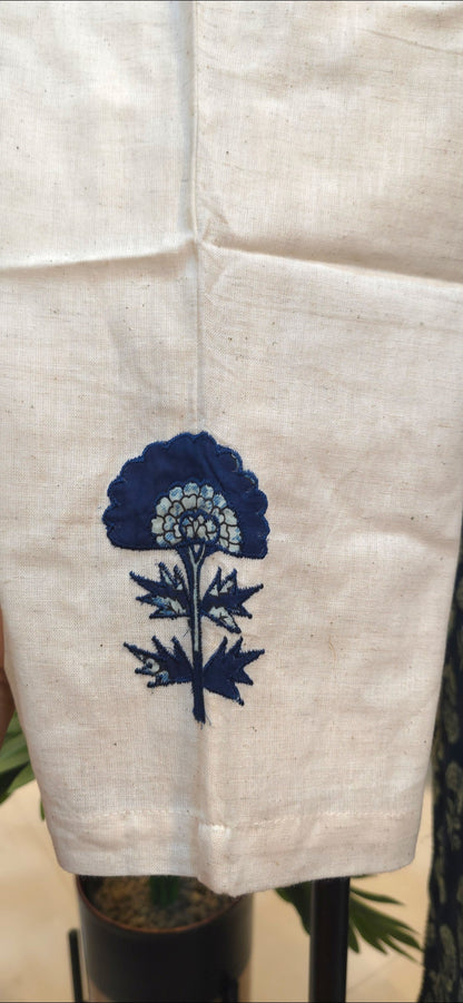 Navy Blue Kurti Pant Set