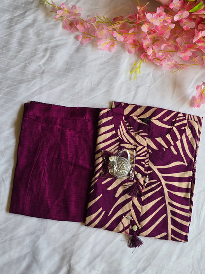 Kurthi Pant Set